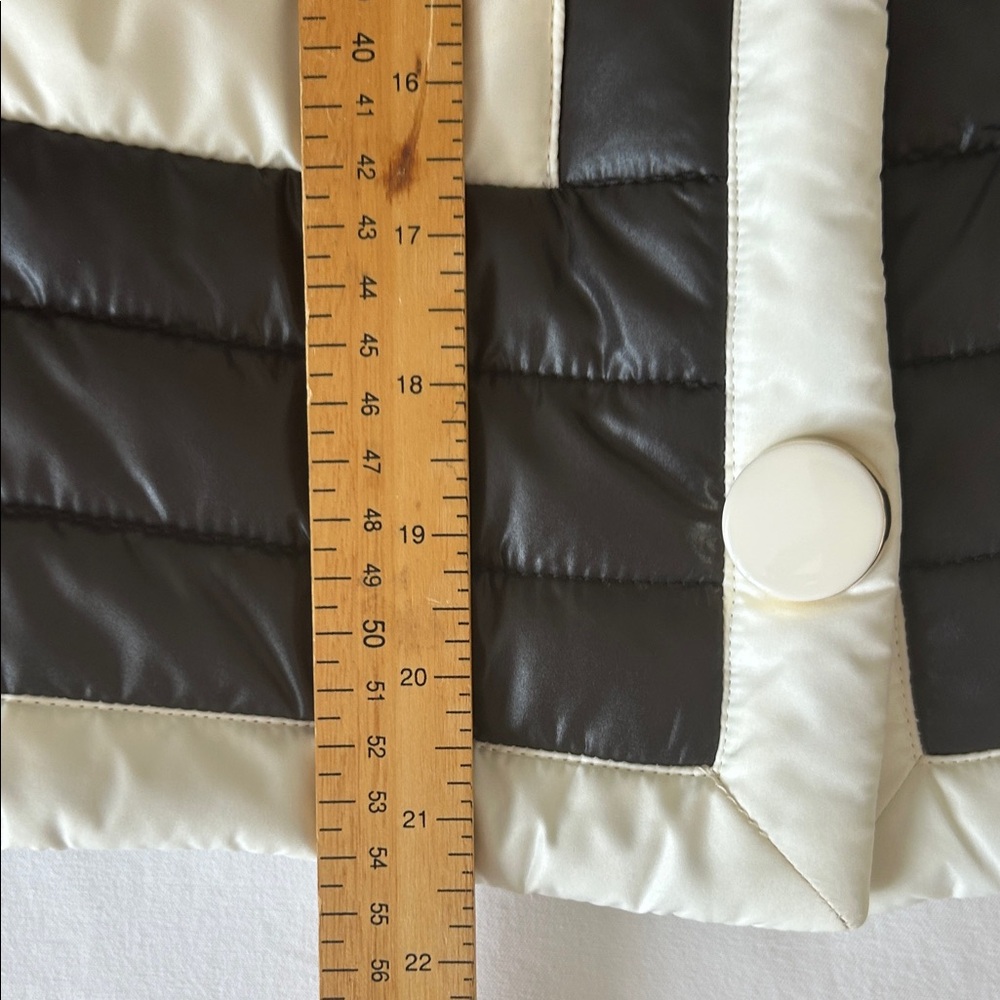 Kate Spade Black and Cream Puffer Jacket S - Picture 7 of 14